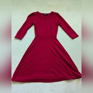 Red Christmas sweater dress